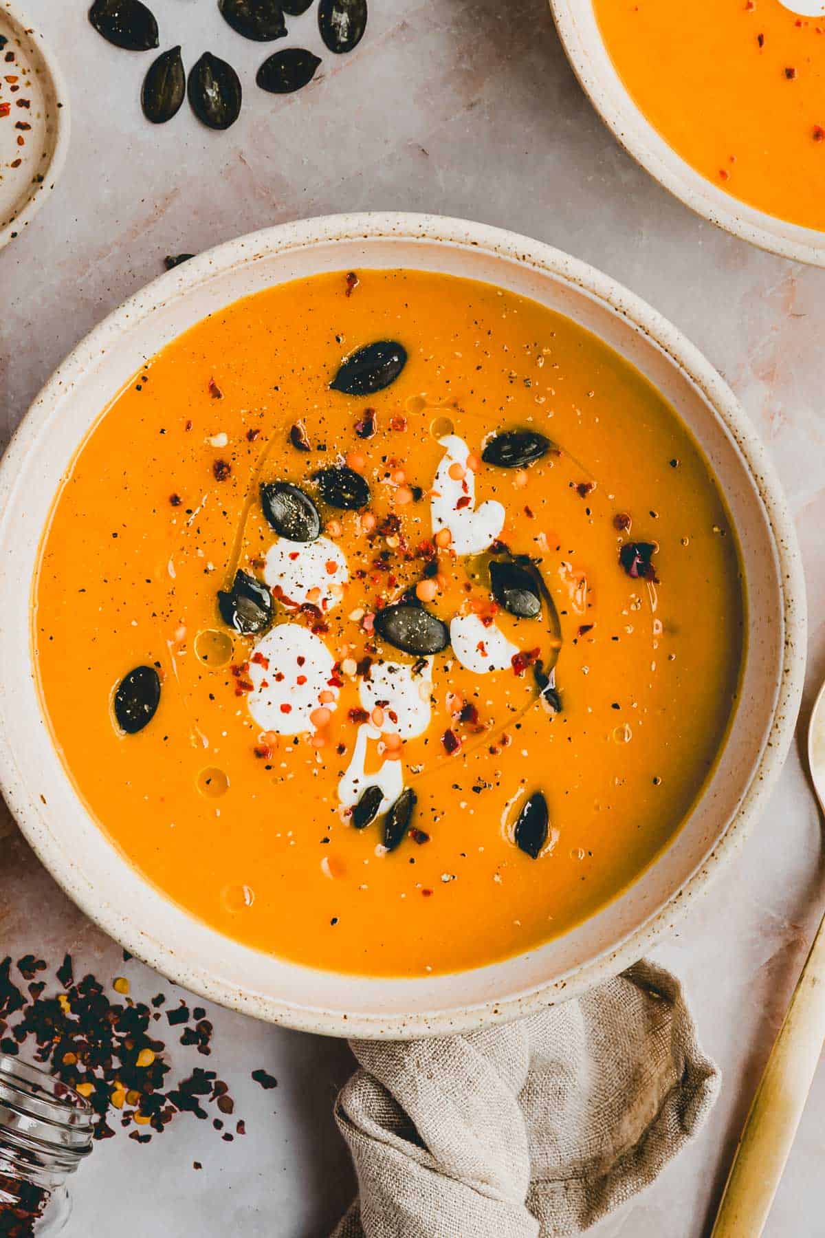 Pumpkin and Red Lentil Soup