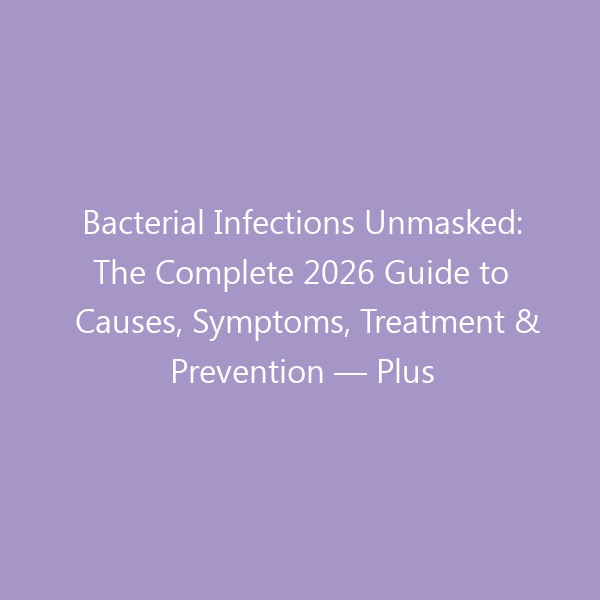 Bacterial Infections Unmasked: The Complete 2026 Guide to Causes, Symptoms, Treatment & Prevention — Plus Essential Footwear Hygiene Tips