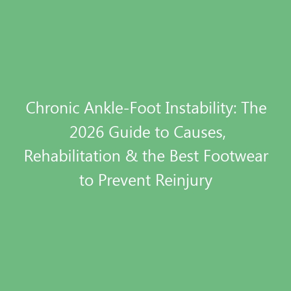 Chronic Ankle-Foot Instability: The 2026 Guide to Causes, Rehabilitation & the Best Footwear to Prevent Reinjury