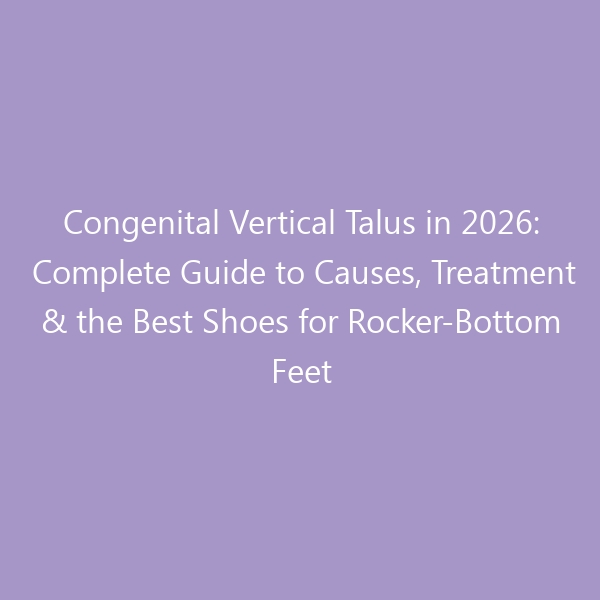 Congenital Vertical Talus in 2026: Complete Guide to Causes, Treatment & the Best Shoes for Rocker-Bottom Feet