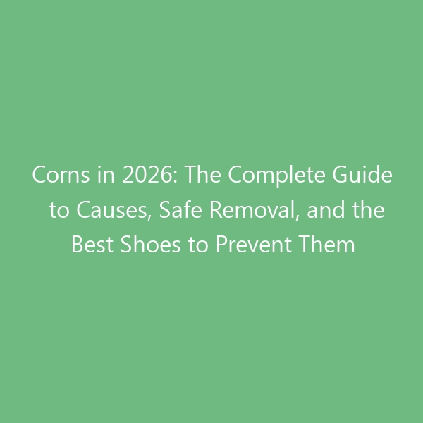 Corns in 2026: The Complete Guide to Causes, Safe Removal, and the Best Shoes to Prevent Them