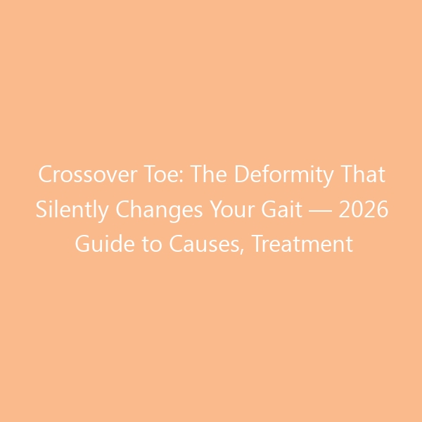 Crossover Toe: The Deformity That Silently Changes Your Gait — 2026 Guide to Causes, Treatment & Footwear