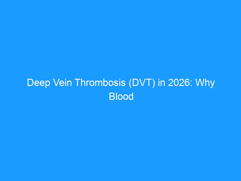 Deep Vein Thrombosis (DVT) in 2026: Why Blood Clot Complications Still Kill — Risks, Symptoms, Prevention & Essential Recovery Tools