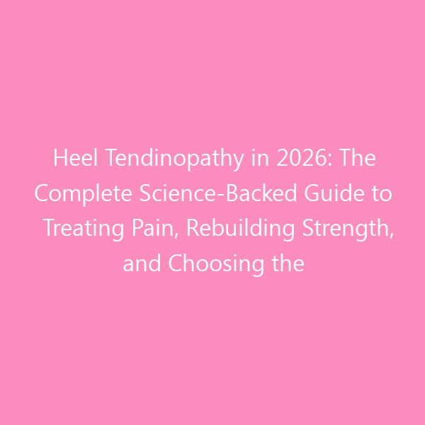 Heel Tendinopathy in 2026: The Complete Science-Backed Guide to Treating Pain, Rebuilding Strength, and Choosing the Right Footwear