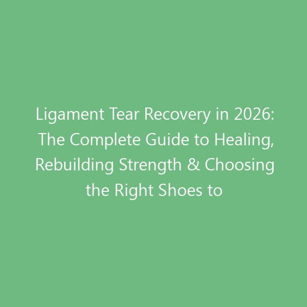 Ligament Tear Recovery in 2026: The Complete Guide to Healing, Rebuilding Strength & Choosing the Right Shoes to Prevent Re-Injury