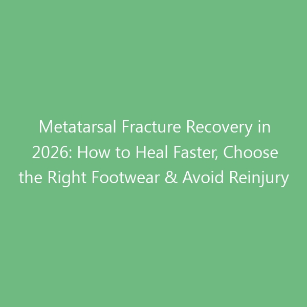 Metatarsal Fracture Recovery in 2026: How to Heal Faster, Choose the Right Footwear & Avoid Reinjury