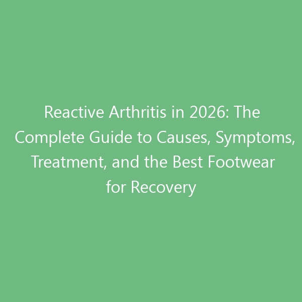 Reactive Arthritis in 2026: The Complete Guide to Causes, Symptoms, Treatment, and the Best Footwear for Recovery