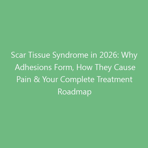 Scar Tissue Syndrome in 2026: Why Adhesions Form, How They Cause Pain & Your Complete Treatment Roadmap