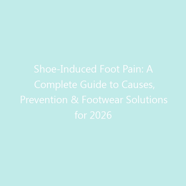 Shoe-Induced Foot Pain: A Complete Guide to Causes, Prevention & Footwear Solutions for 2026