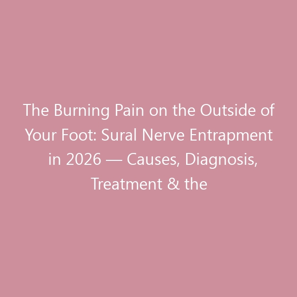 The Burning Pain on the Outside of Your Foot: Sural Nerve Entrapment in 2026 — Causes, Diagnosis, Treatment & the Best Shoes to Protect the Nerve