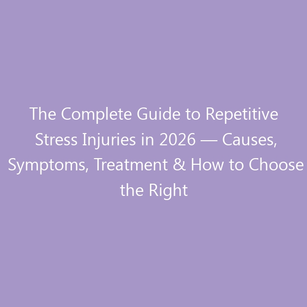 The Complete Guide to Repetitive Stress Injuries in 2026 — Causes, Symptoms, Treatment & How to Choose the Right Footwear
