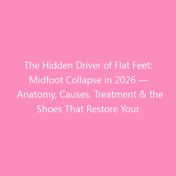 The Hidden Driver of Flat Feet: Midfoot Collapse in 2026 — Anatomy, Causes, Treatment & the Shoes That Restore Your Arch
