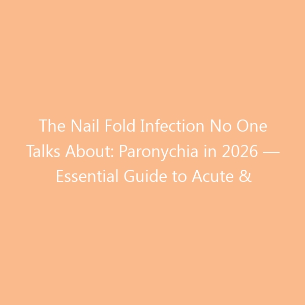 The Nail Fold Infection No One Talks About: Paronychia in 2026 — Essential Guide to Acute & Chronic Treatment, Prevention, and the Truth About Home Care