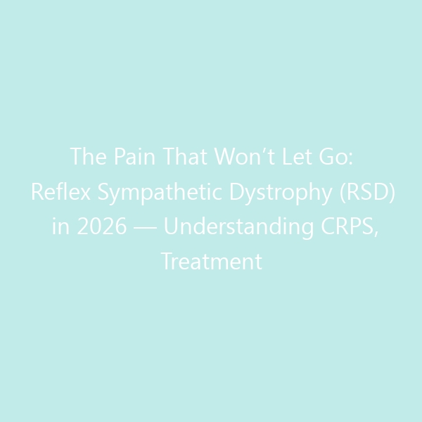 The Pain That Won’t Let Go: Reflex Sympathetic Dystrophy (RSD) in 2026 — Understanding CRPS, Treatment Breakthroughs & How Footwear Can Offer Relief