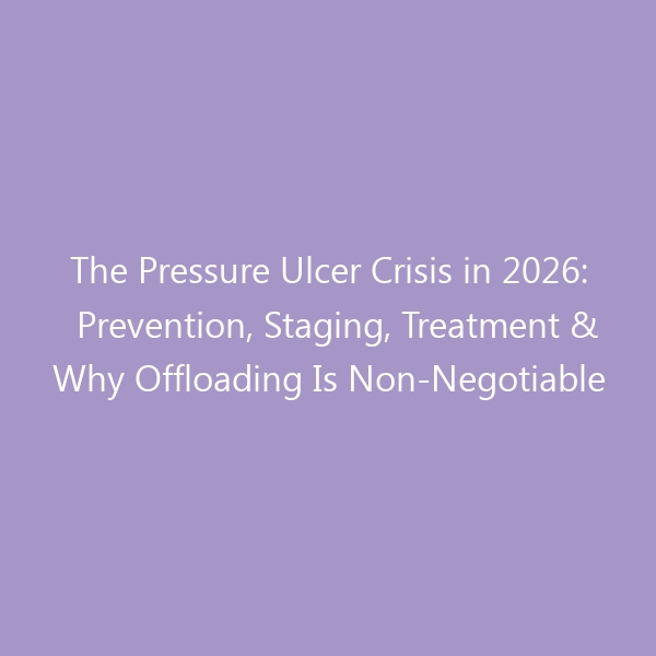 The Pressure Ulcer Crisis in 2026: Prevention, Staging, Treatment & Why Offloading Is Non-Negotiable