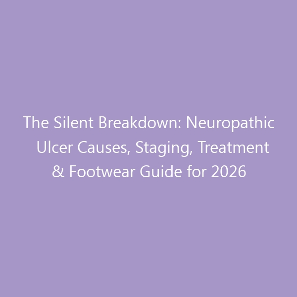 The Silent Breakdown: Neuropathic Ulcer Causes, Staging, Treatment & Footwear Guide for 2026