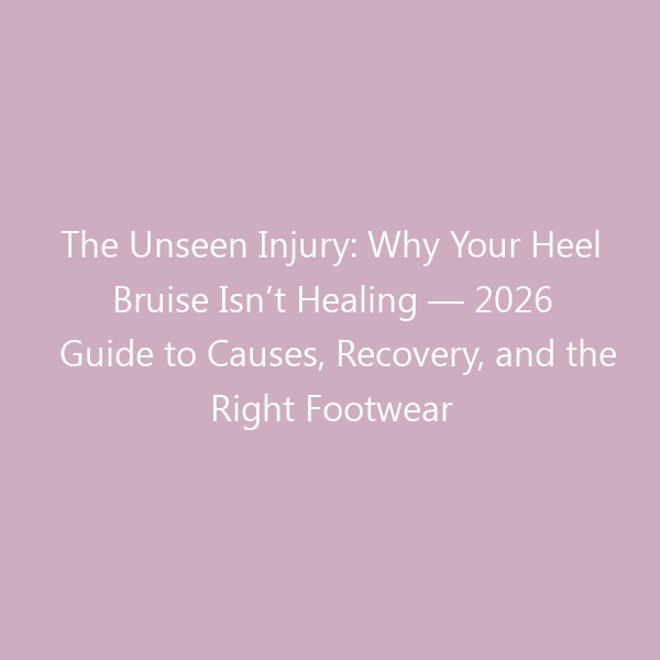 The Unseen Injury: Why Your Heel Bruise Isn’t Healing — 2026 Guide to Causes, Recovery, and the Right Footwear