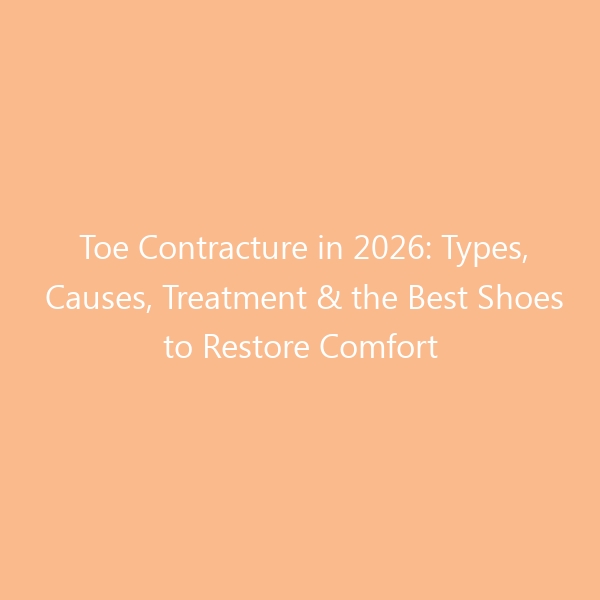 Toe Contracture in 2026: Types, Causes, Treatment & the Best Shoes to Restore Comfort