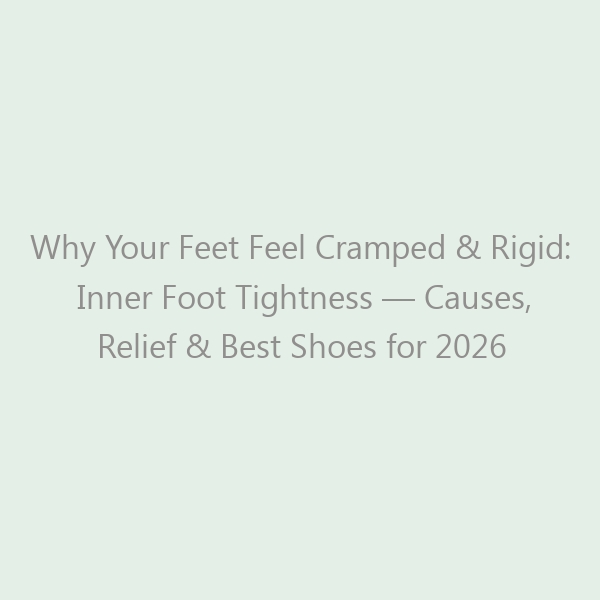 Why Your Feet Feel Cramped & Rigid: Inner Foot Tightness &mdash; Causes, Relief & Best Shoes for 2026