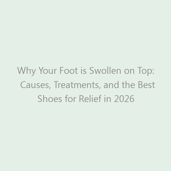 Why Your Foot is Swollen on Top: Causes, Treatments, and the Best Shoes for Relief in 2026