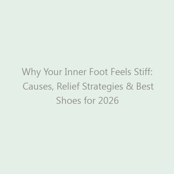 Why Your Inner Foot Feels Stiff: Causes, Relief Strategies & Best Shoes for 2026
