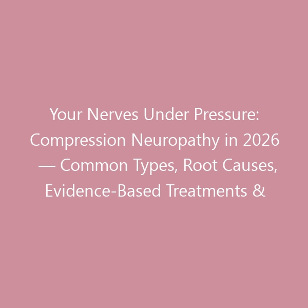 Your Nerves Under Pressure: Compression Neuropathy in 2026 — Common Types, Root Causes, Evidence-Based Treatments & the Best Shoes for Nerve Health